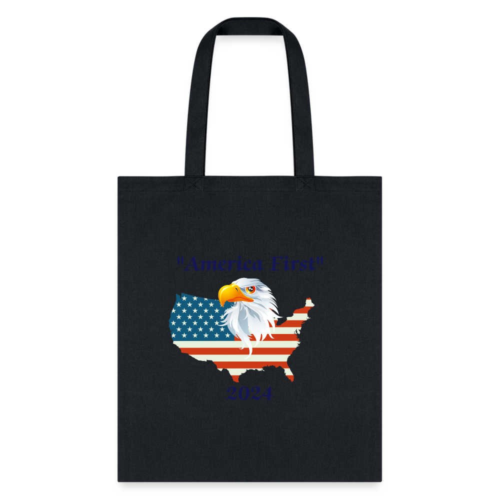 SIE CAPS "EAGLE & FLAG" Tote Bag - black