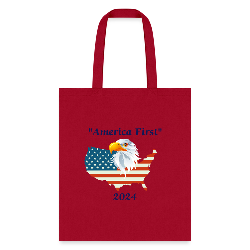 SIE CAPS "EAGLE & FLAG" Tote Bag - red