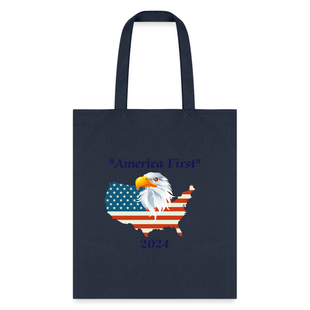 SIE CAPS "EAGLE & FLAG" Tote Bag - navy