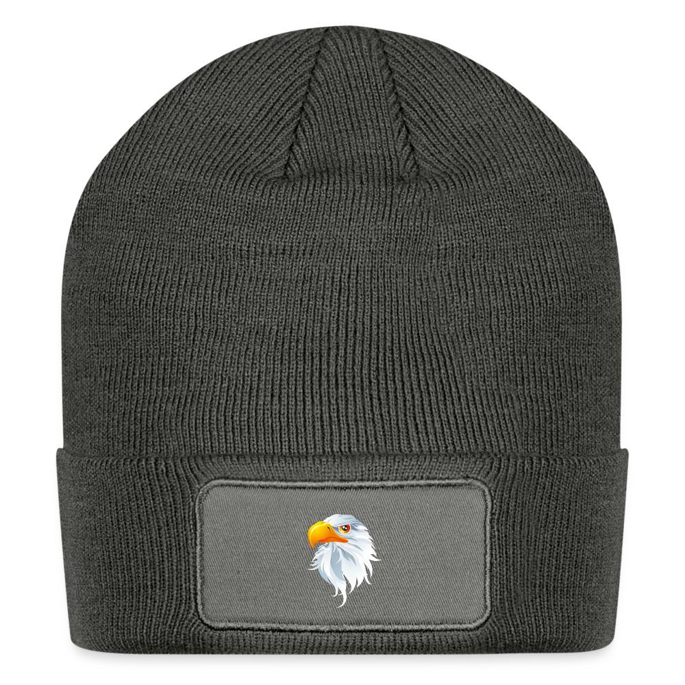 SIE CAPS "EAGLE" Patch Beanie - charcoal grey