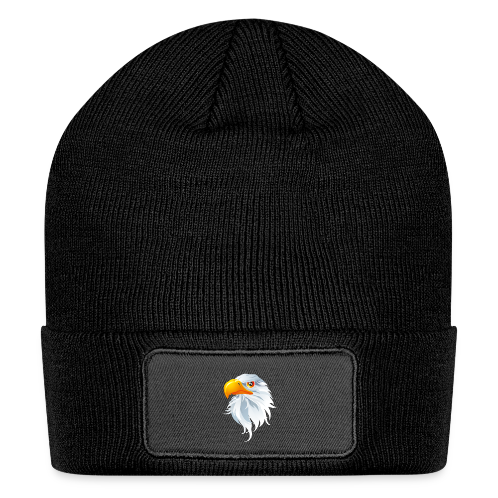 SIE CAPS "EAGLE" Patch Beanie - black