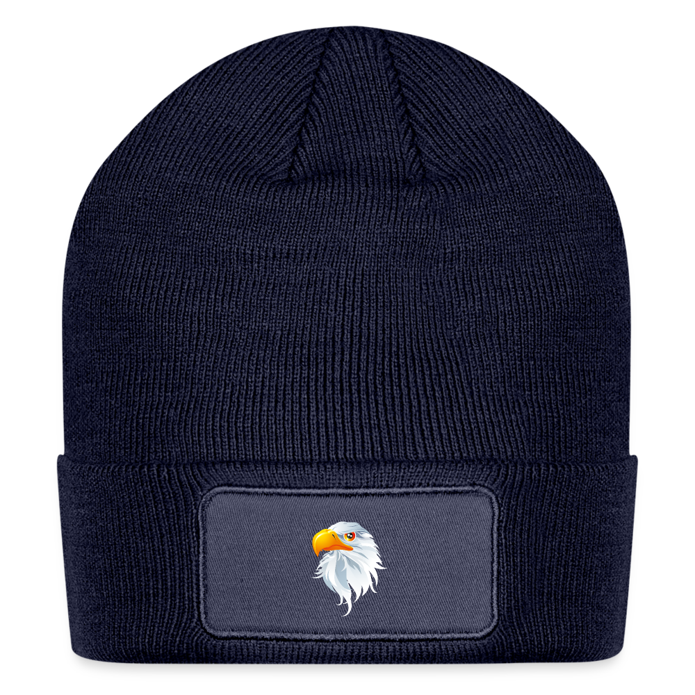 SIE CAPS "EAGLE" Patch Beanie - navy