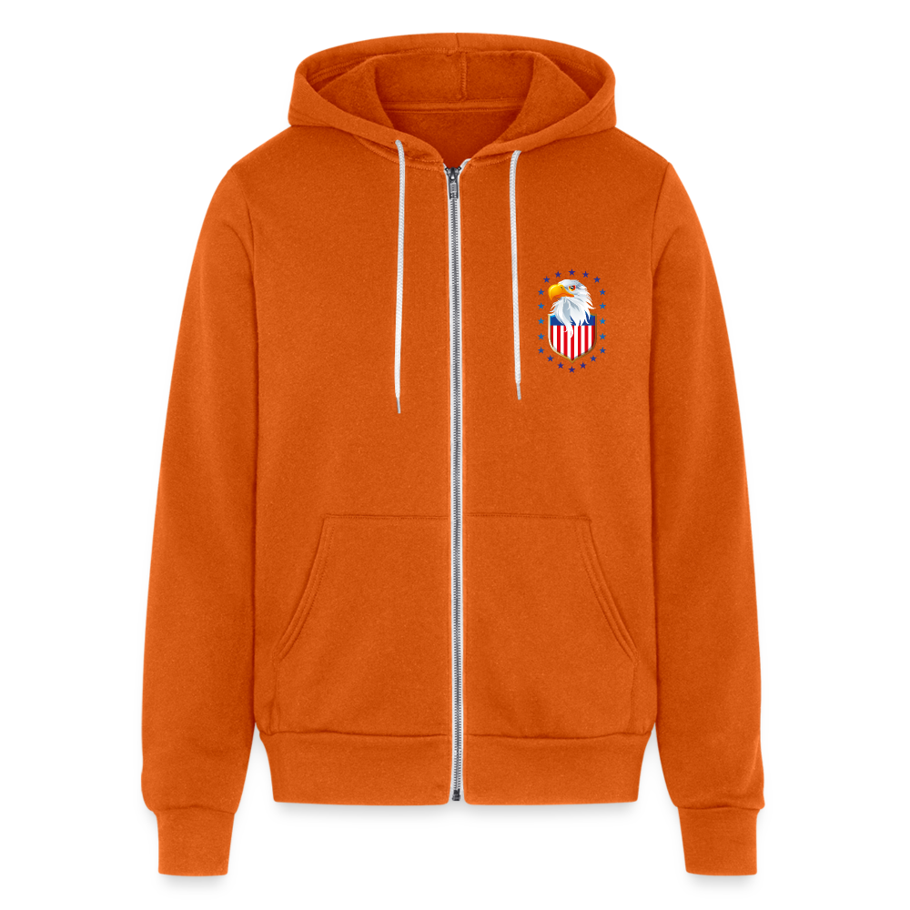 SIE CAPS "MERICAN BALD EAGLE" Bella + Canvas Unisex Full Zip Hoodie - autumn