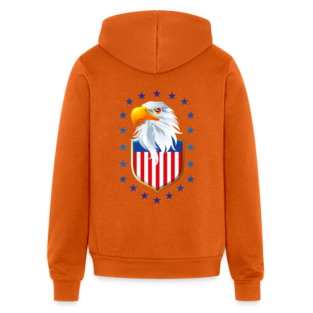 SIE CAPS "MERICAN BALD EAGLE" Bella + Canvas Unisex Full Zip Hoodie - autumn