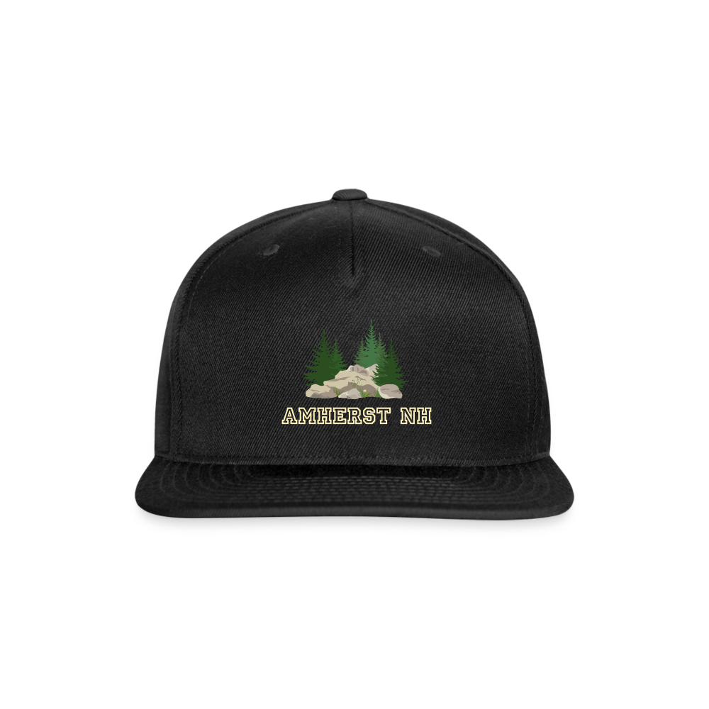 SIE CAPS "AMHERST NH" Original Snapback Baseball Cap - black