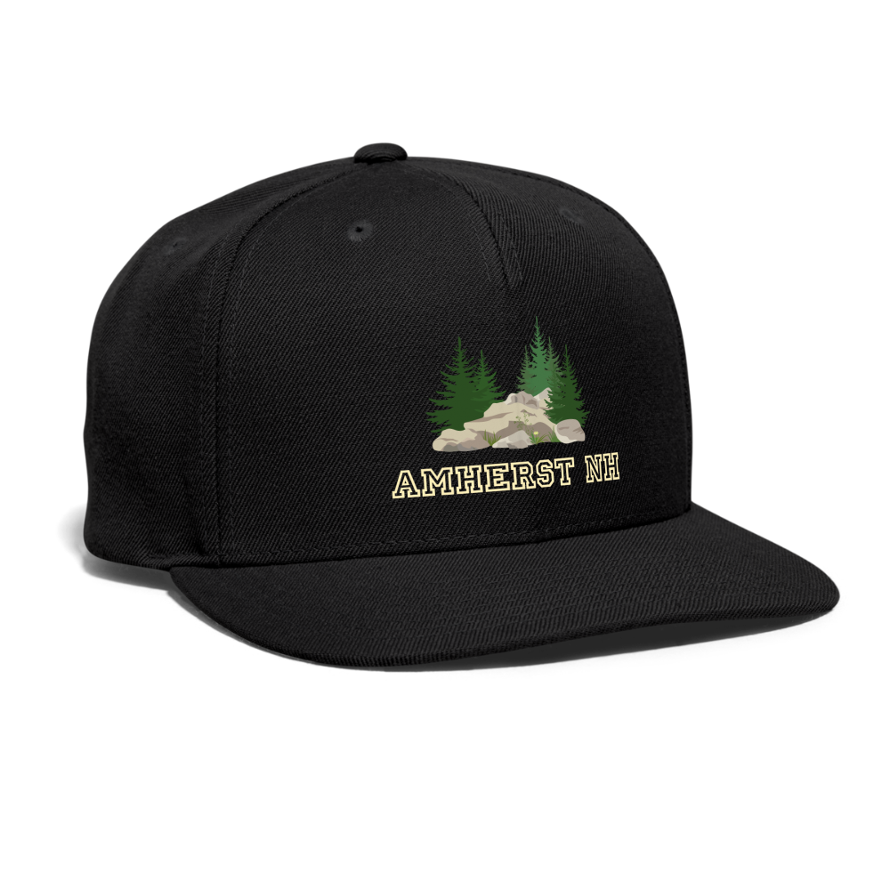 SIE CAPS "AMHERST NH" Original Snapback Baseball Cap - black