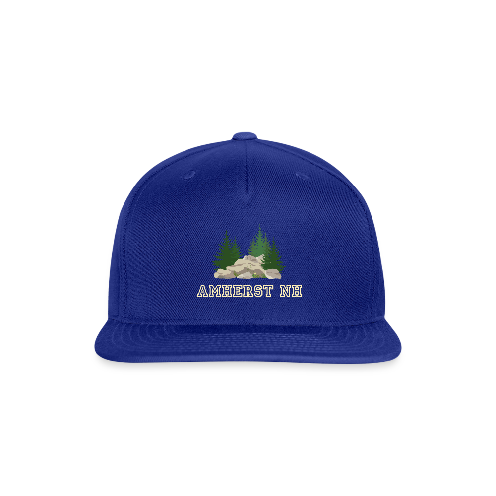 SIE CAPS "AMHERST NH" Original Snapback Baseball Cap - royal blue