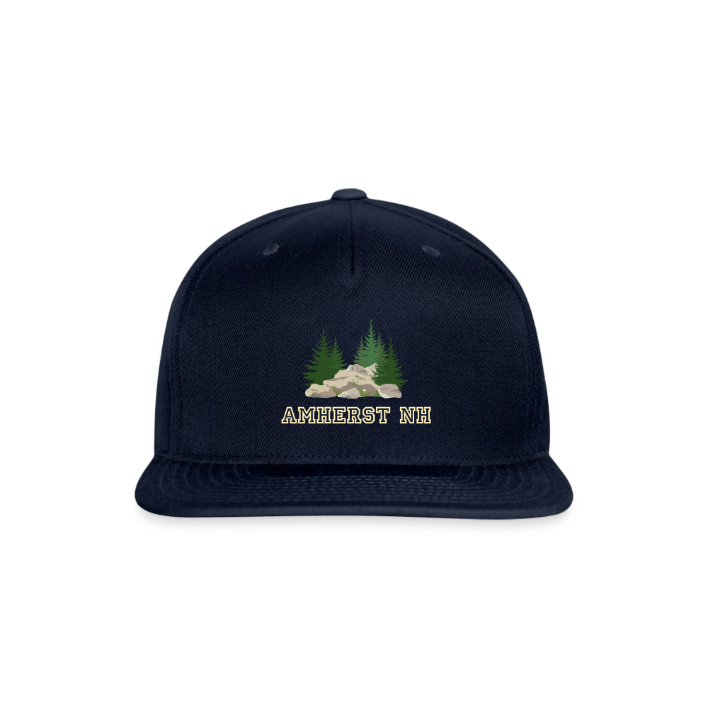 SIE CAPS "AMHERST NH" Original Snapback Baseball Cap - navy