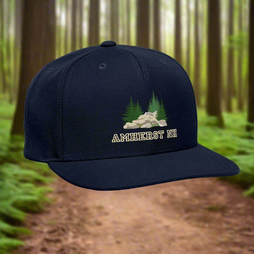 SIE CAPS "AMHERST NH" Original Snapback Baseball Cap - navy