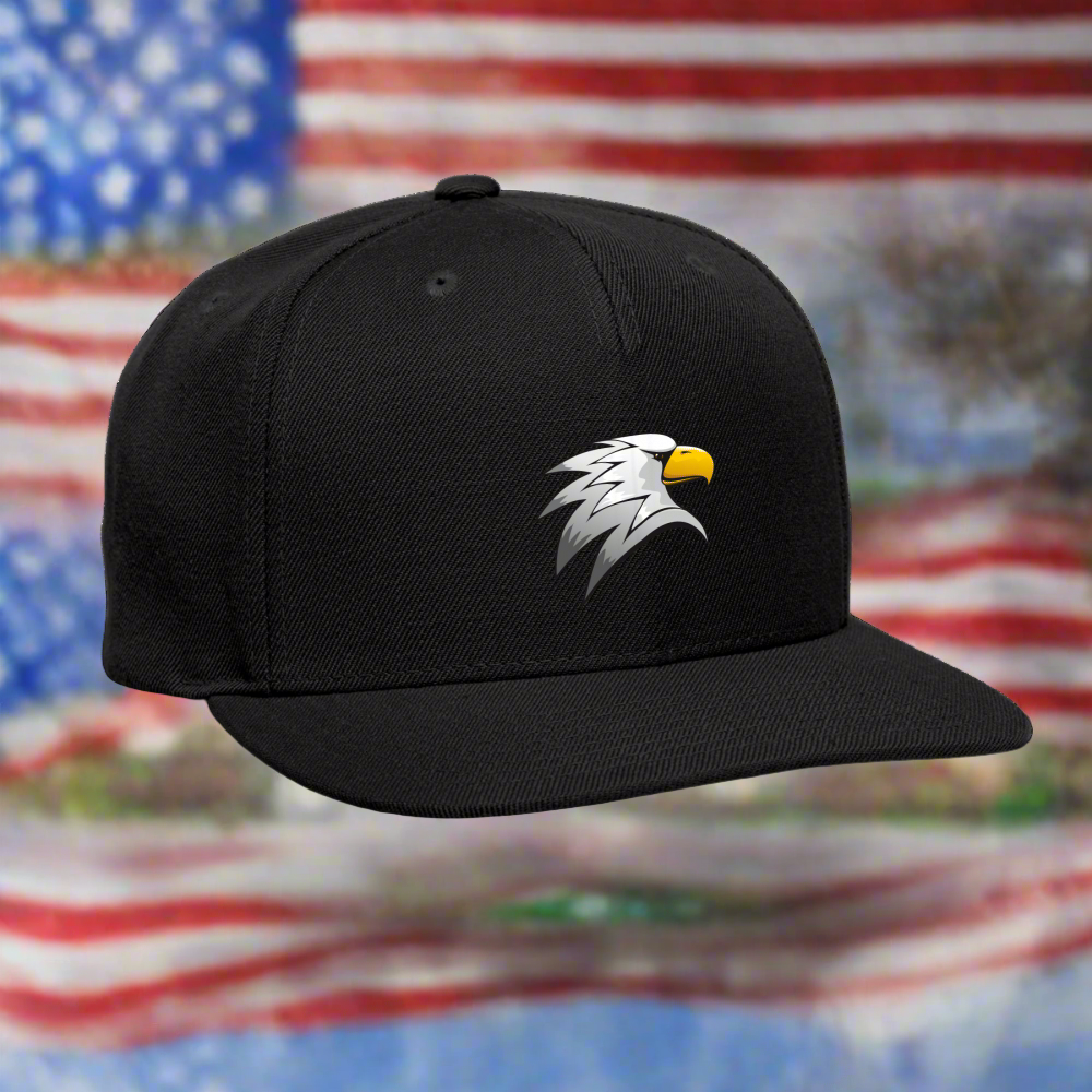 SIE CAPS "BALD EAGLES" Snapback Baseball Cap - black