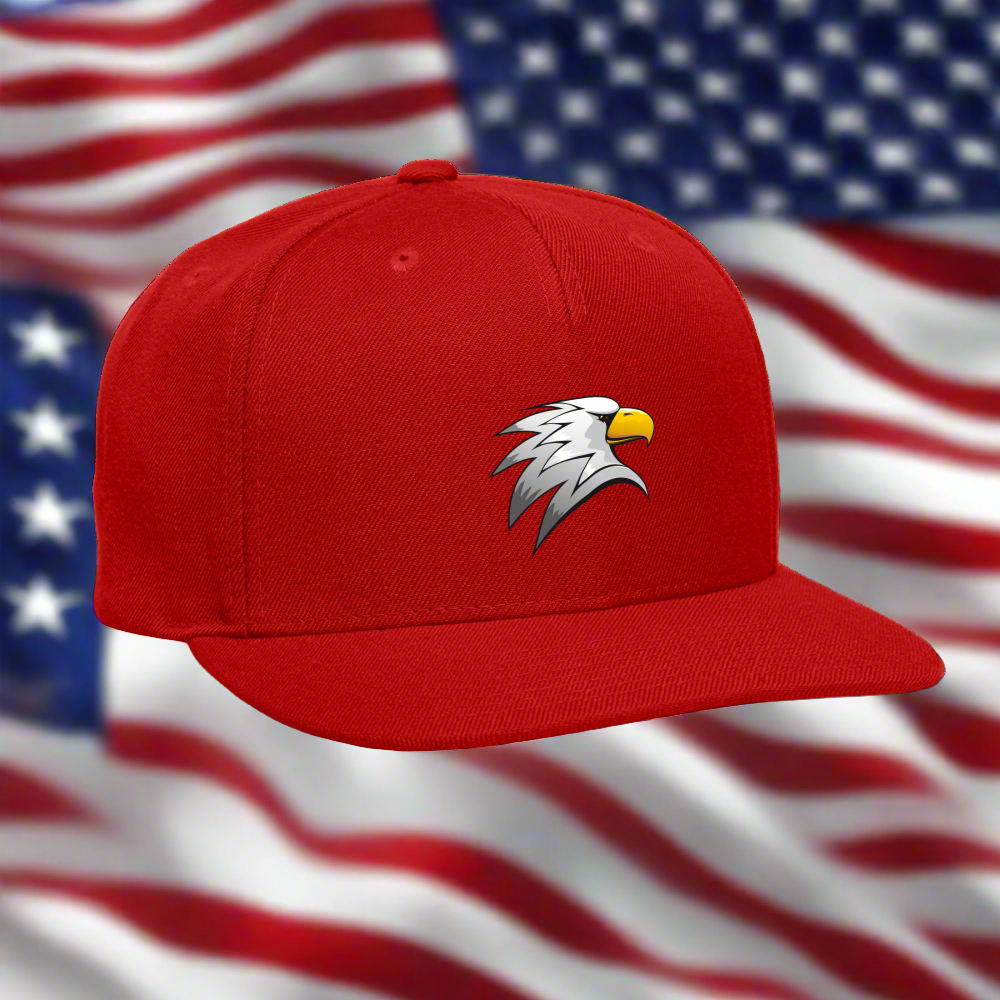 SIE CAPS "BALD EAGLES" Snapback Baseball Cap - red