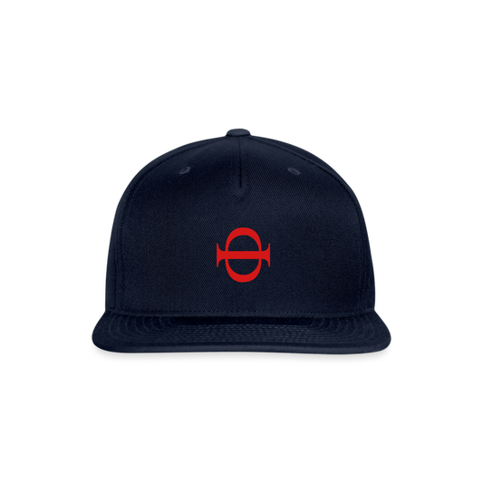 Q Snapback Baseball Cap - navy