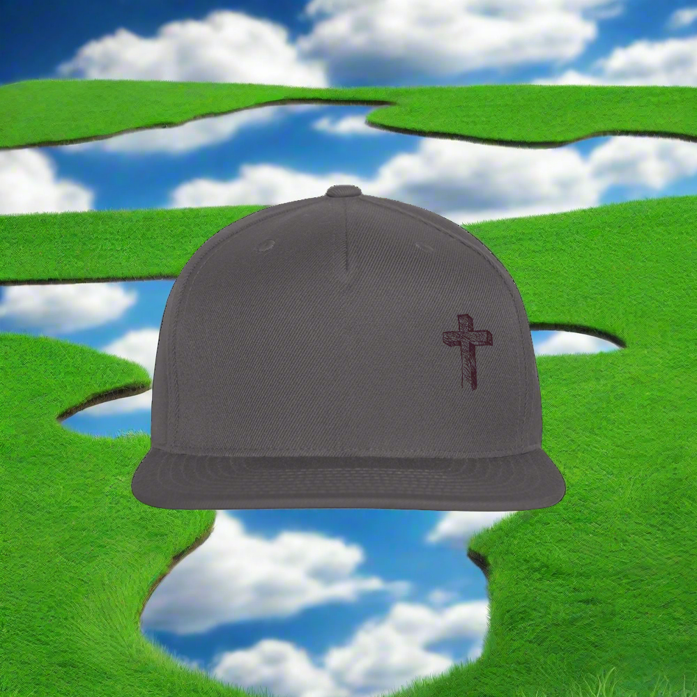 SIE CAPS "LATIN CROSS" Authentic Snapback Baseball Cap - dark grey