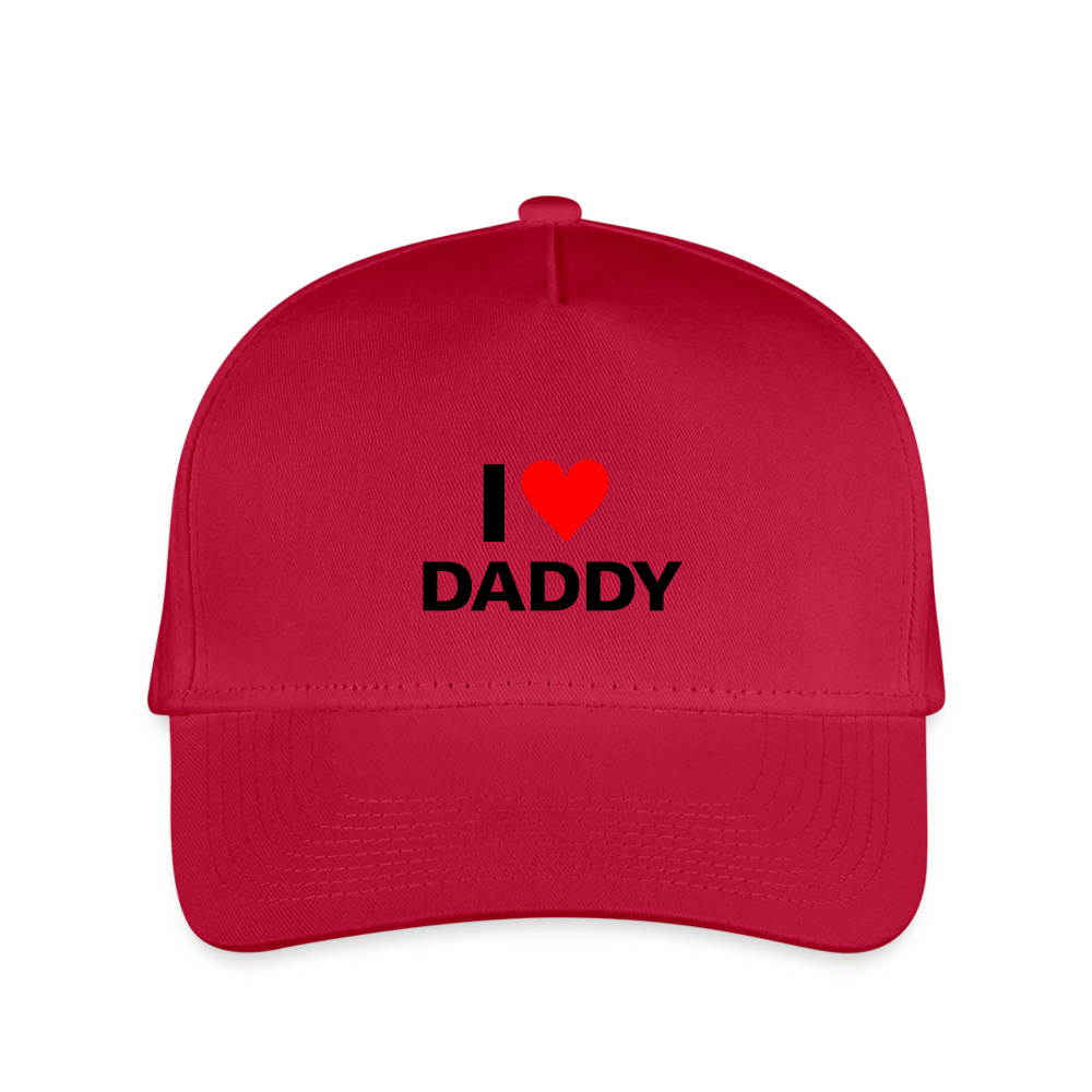 SIE CAPS " I LOVE DADDY" Snapback Kid's Baseball Cap - red