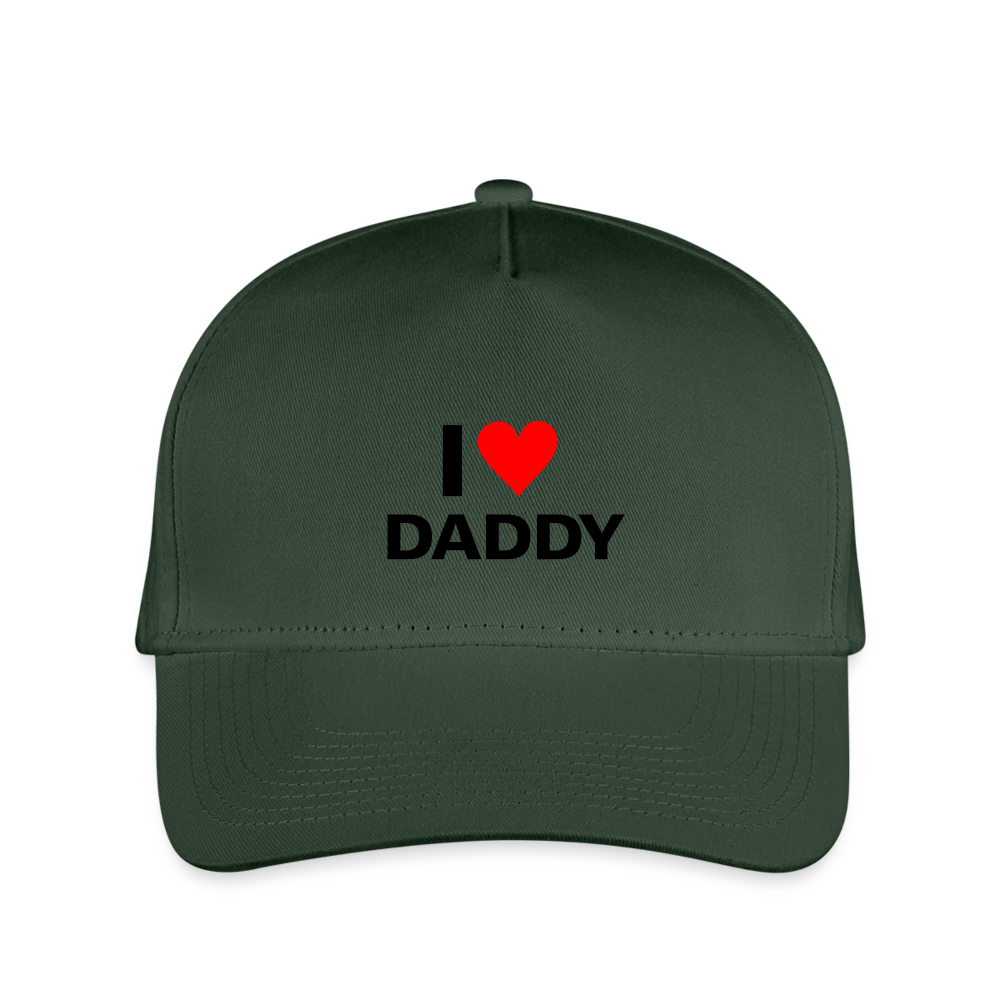 SIE CAPS " I LOVE DADDY" Snapback Kid's Baseball Cap - forest green