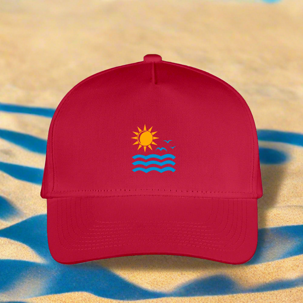 SIE CAPS "BEACH" Snapback Kid's Baseball Cap - red