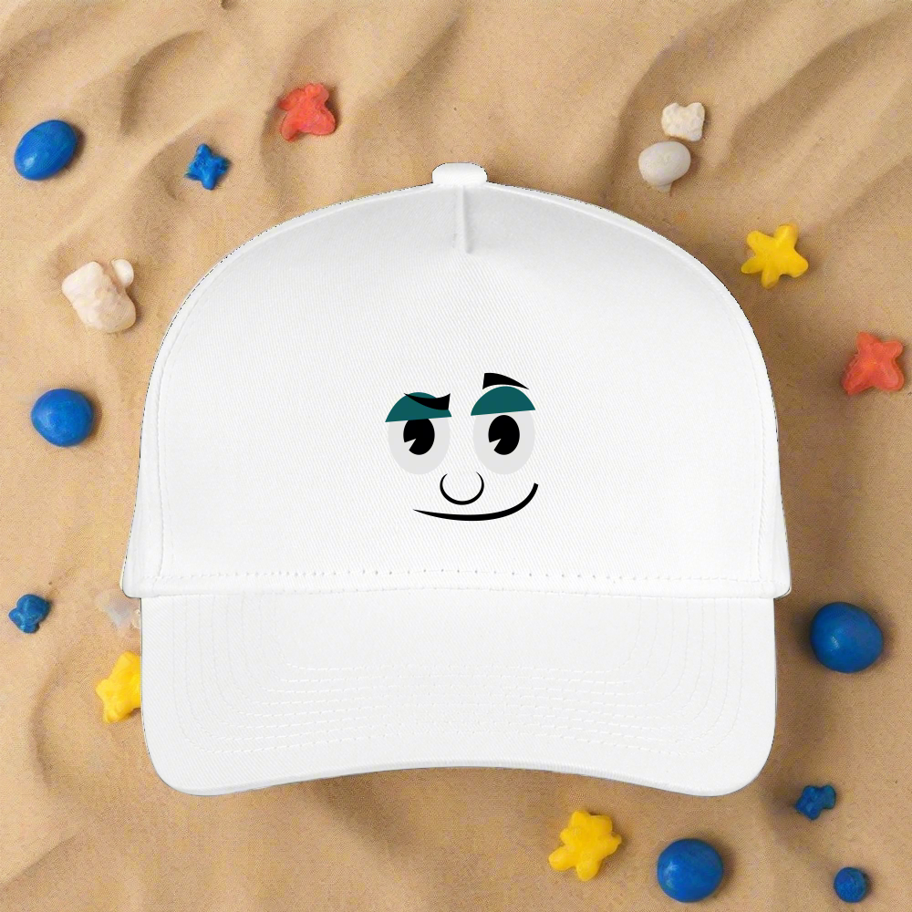 SIE CAPS "SMILEY" Snapback Kid's Baseball Cap - white