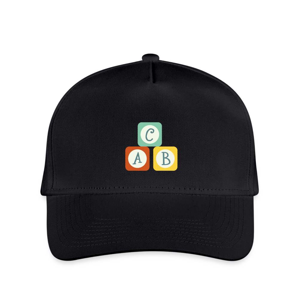 SIE CAPS "ABC" Snapback Kid's Baseball Cap - black