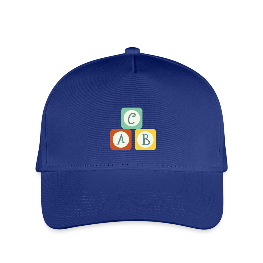 SIE CAPS "ABC" Snapback Kid's Baseball Cap - royal blue