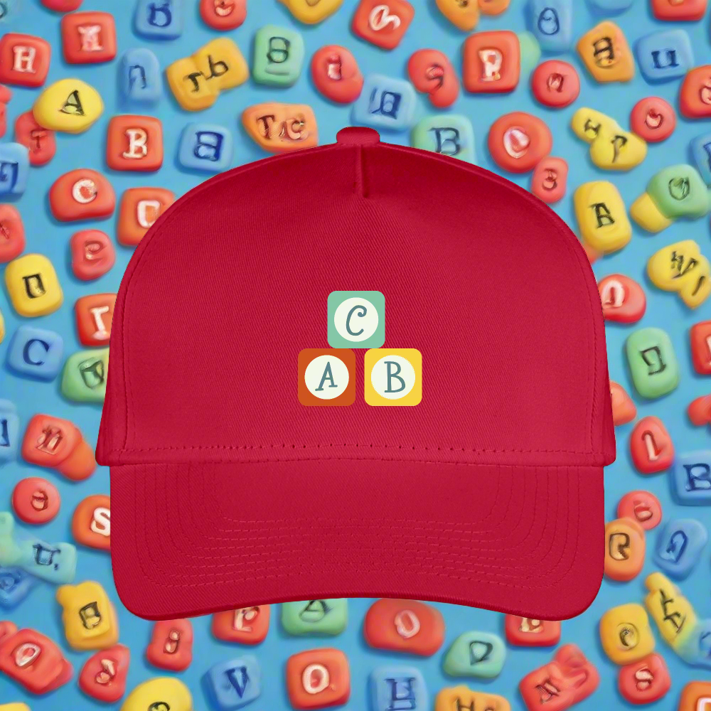 SIE CAPS "ABC" Snapback Kid's Baseball Cap - red