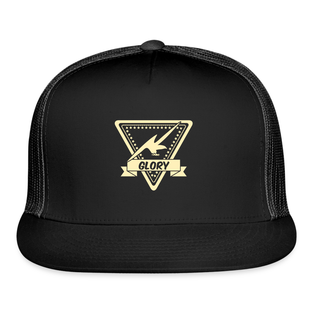 SIE CAPS "GLORY EAGLE" Camo Snapback Trucker Cap - black/black