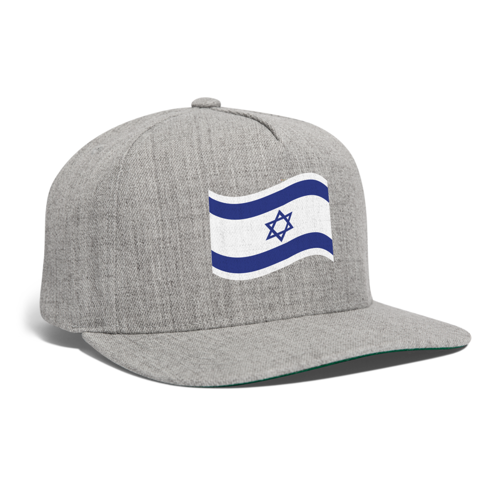 SIE CAPS "ISRAEL FLAG" Snapback Baseball Cap - heather gray