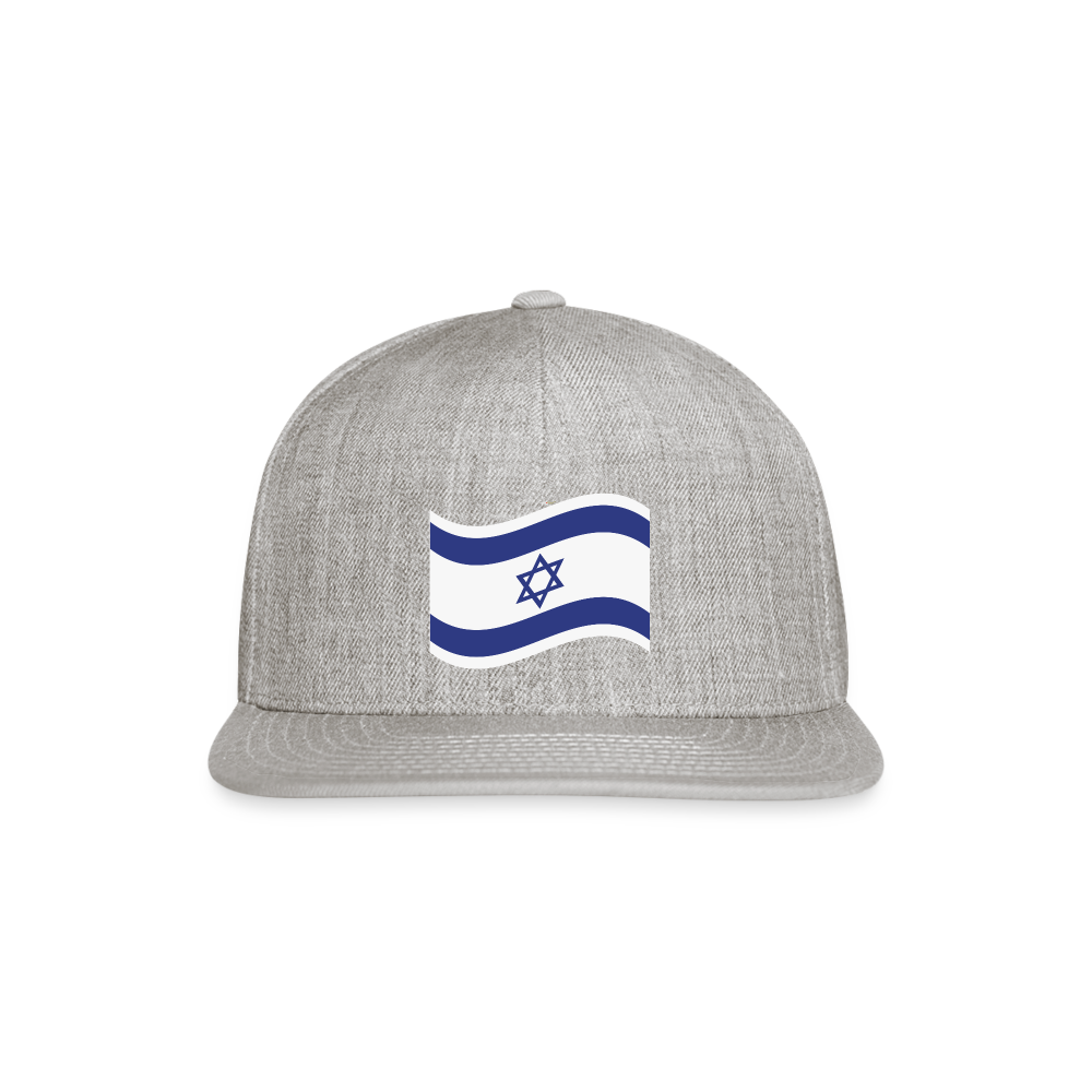 SIE CAPS "ISRAEL FLAG" Snapback Baseball Cap - heather gray