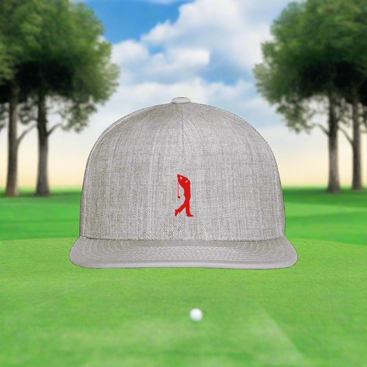 SIE CAPS "GOLFER" Authentic Snapback Baseball Cap - heather gray