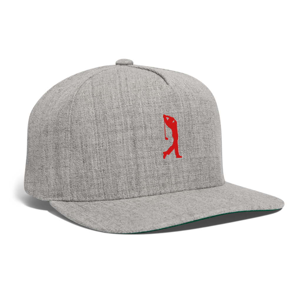 SIE CAPS "GOLFER" Authentic Snapback Baseball Cap - heather gray