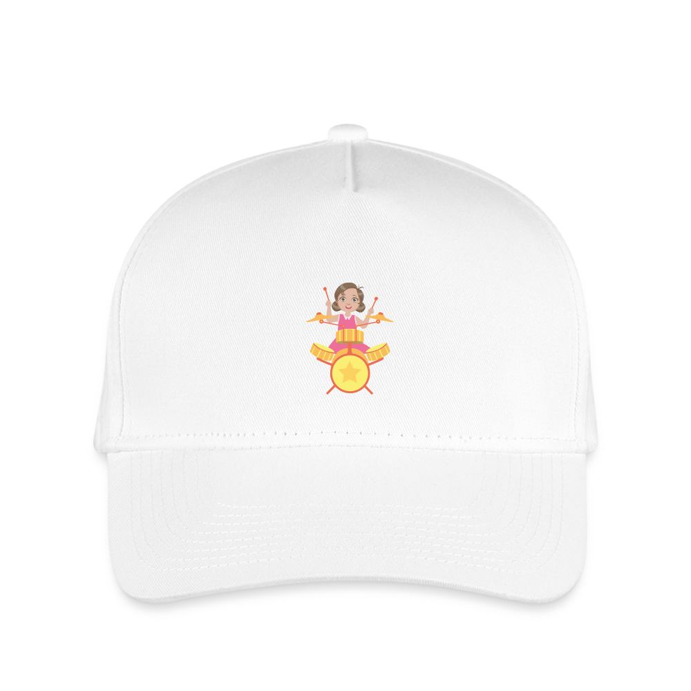 SIE CAPS "LITTLE DRUMMER GIRL" Snapback Kid's Baseball Cap - white