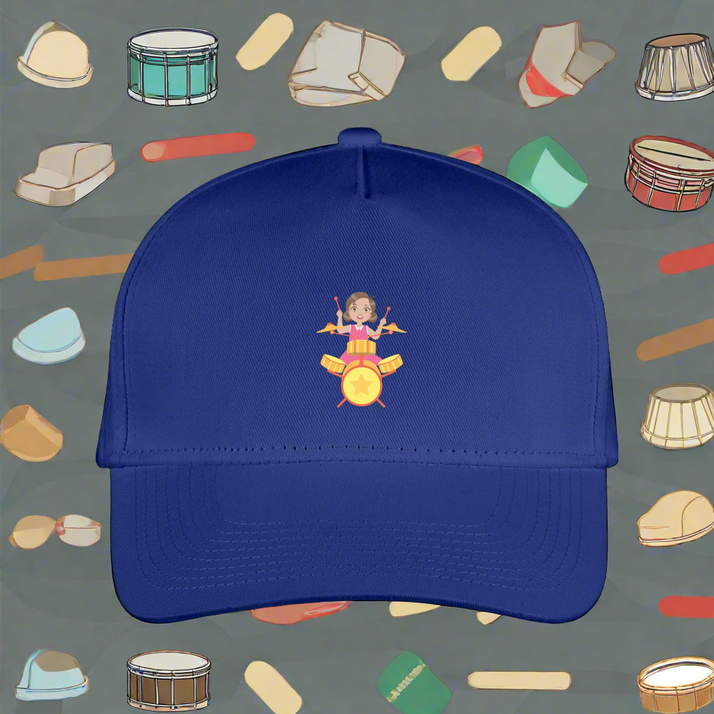 SIE CAPS "LITTLE DRUMMER GIRL" Snapback Kid's Baseball Cap - royal blue