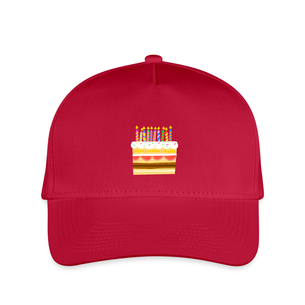 SIE CAPS "BIRTHDAY CAKE" Snapback Kid's Baseball Cap - red