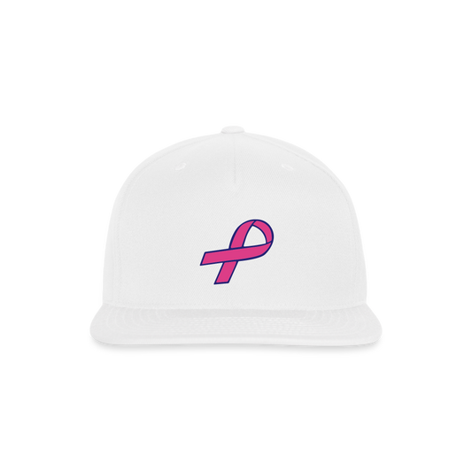 SIE CAPS "BREAST CANCER AWARENESS" Original Snapback Baseball Cap - white