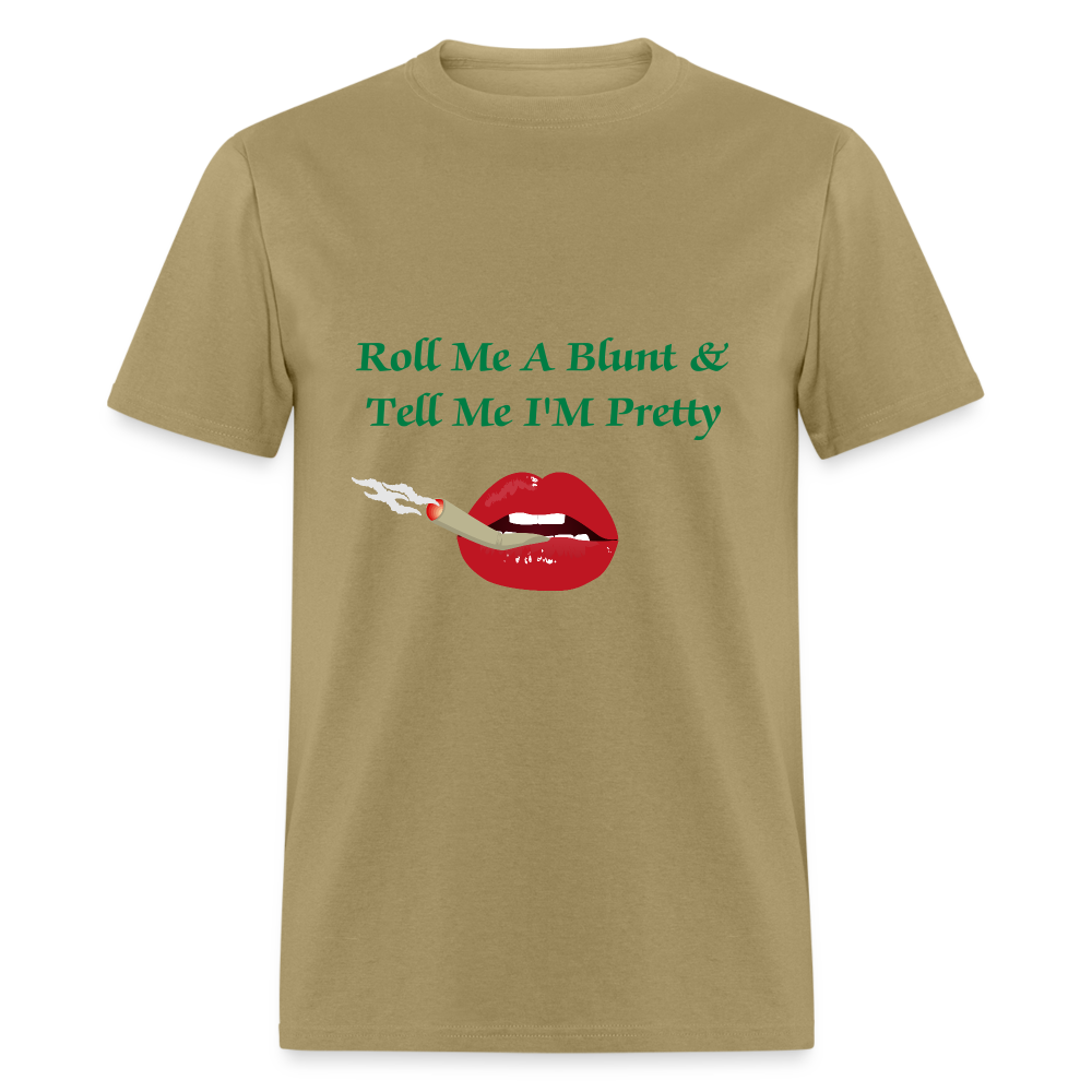 SIE CAPS Design Original "Roll Me A Blunt" Unisex Classic T-Shirt - khaki