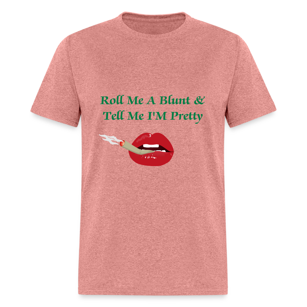 SIE CAPS Design Original "Roll Me A Blunt" Unisex Classic T-Shirt - heather mauve