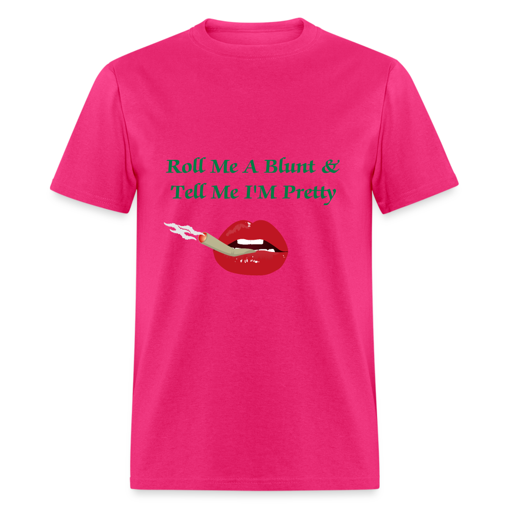 SIE CAPS Design Original "Roll Me A Blunt" Unisex Classic T-Shirt - fuchsia