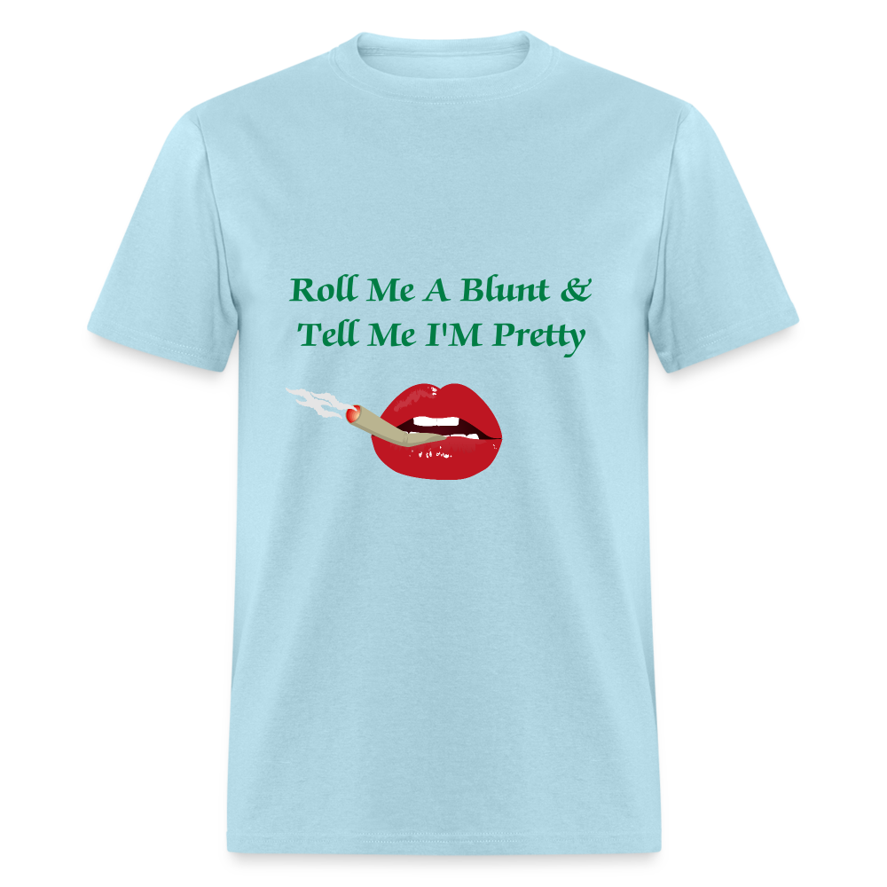 SIE CAPS Design Original "Roll Me A Blunt" Unisex Classic T-Shirt - powder blue