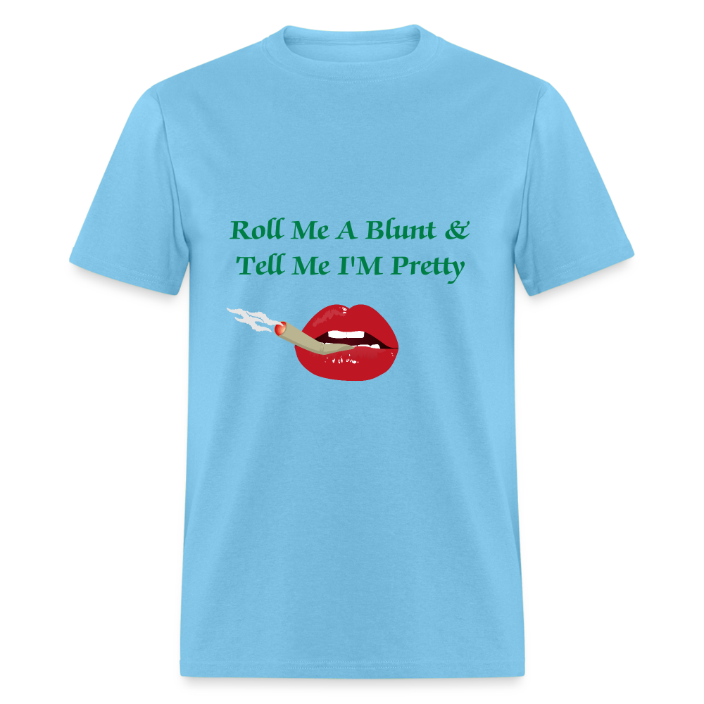 SIE CAPS Design Original "Roll Me A Blunt" Unisex Classic T-Shirt - aquatic blue