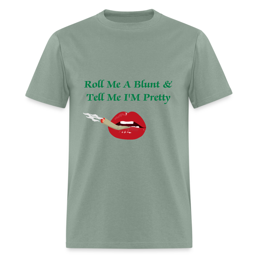 SIE CAPS Design Original "Roll Me A Blunt" Unisex Classic T-Shirt - sage