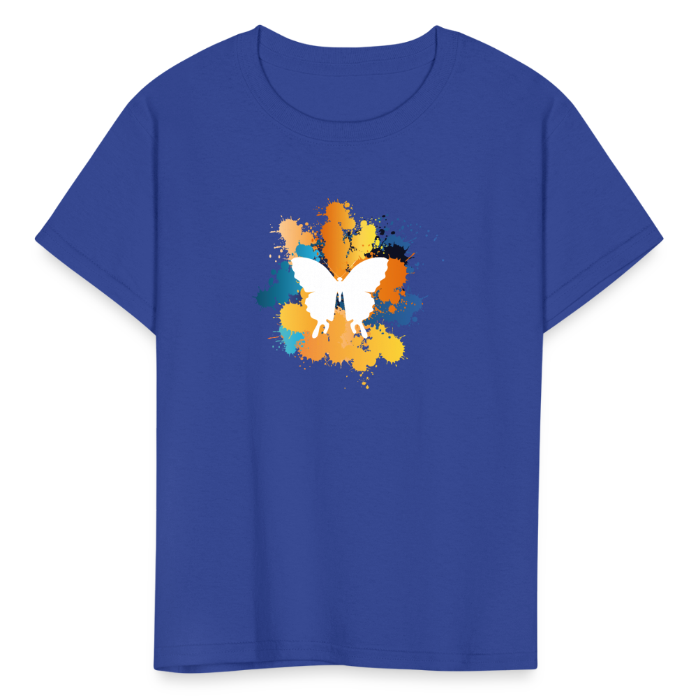 SIE CAPS "BUTTERFLY" Kids Fruit of the Loom Unisex Classic T-Shirt - royal blue