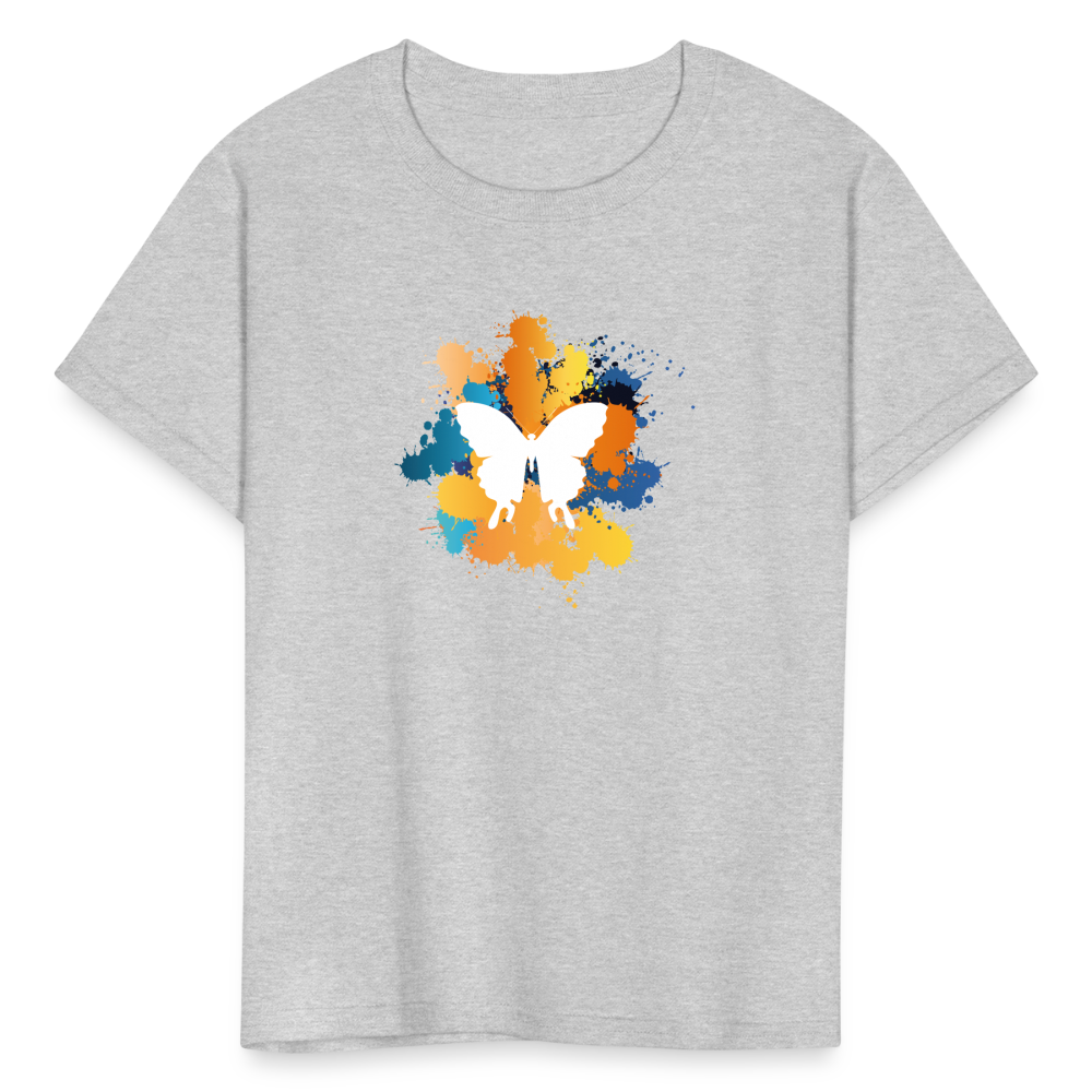 SIE CAPS "BUTTERFLY" Kids Fruit of the Loom Unisex Classic T-Shirt - heather gray