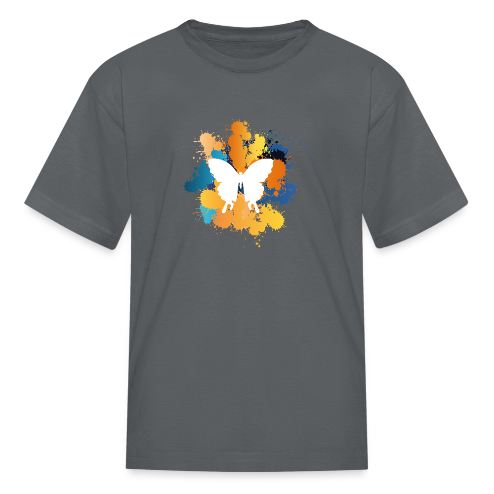 SIE CAPS "BUTTERFLY" Kids Fruit of the Loom Unisex Classic T-Shirt - charcoal