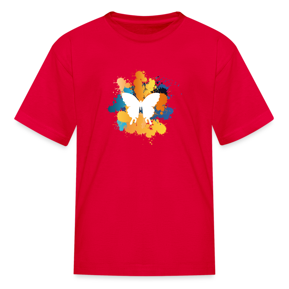 SIE CAPS "BUTTERFLY" Kids Fruit of the Loom Unisex Classic T-Shirt - red