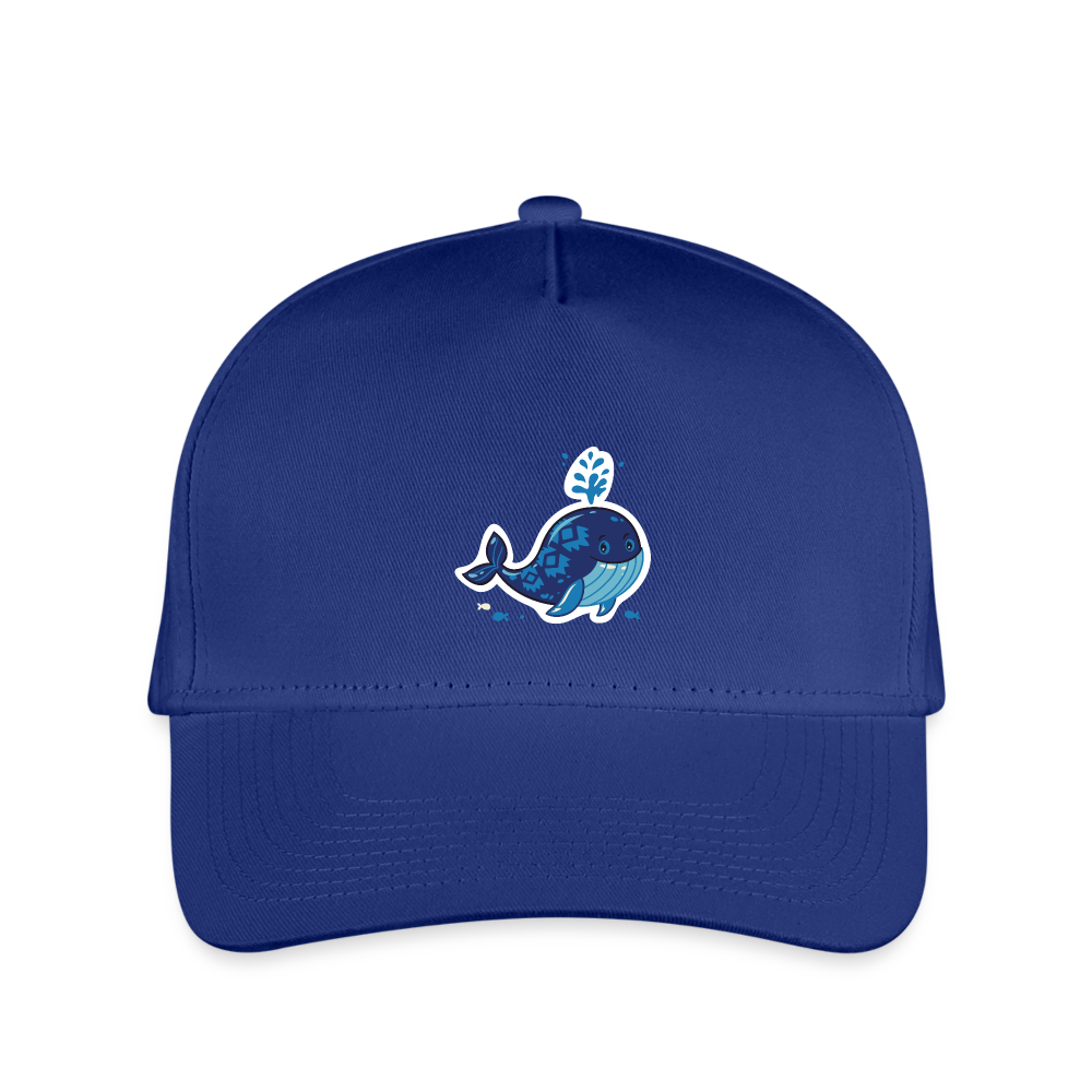 SIE CAPS "FUNNY WHALE" Kid's Snapback  Baseball Cap - royal blue