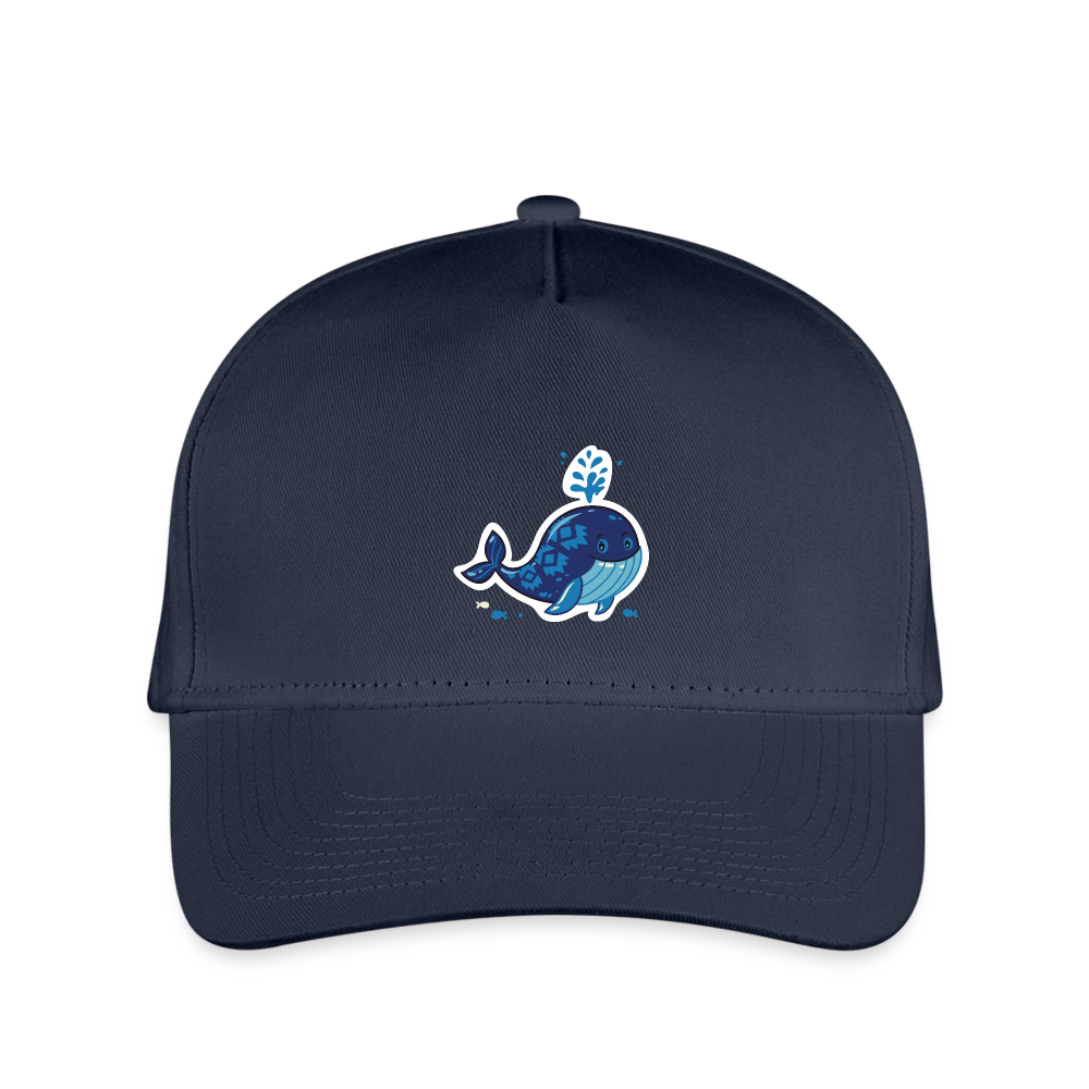 SIE CAPS "FUNNY WHALE" Kid's Snapback  Baseball Cap - navy