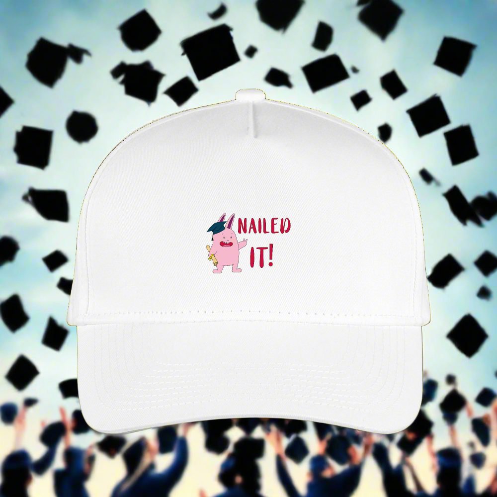 SIE CAPS "NAILED IT" Kid's Snapback Baseball Cap - white