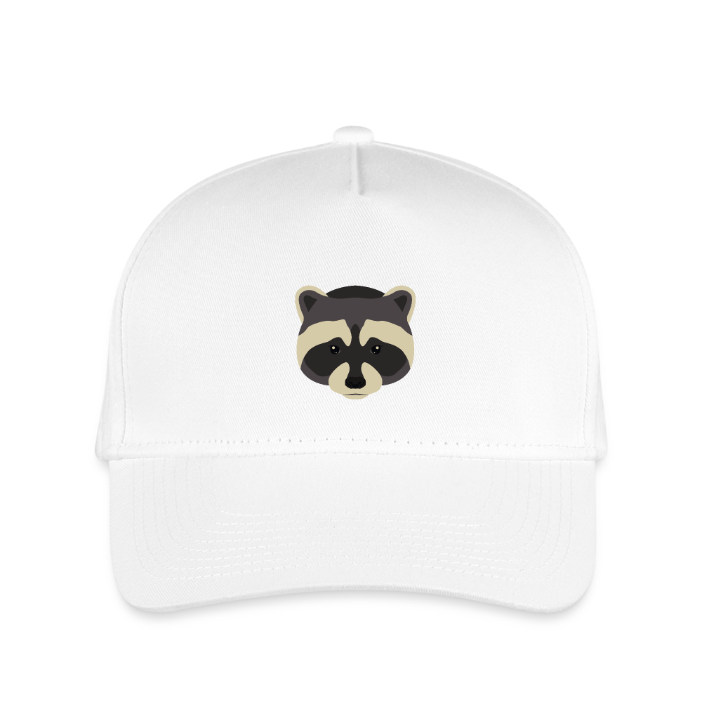 SIE CAPS "RACCOON" Kid's Snapback Baseball Cap - white