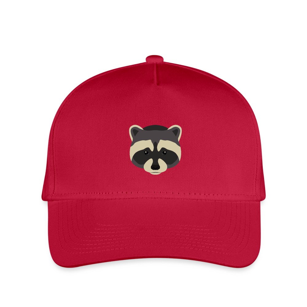 SIE CAPS "RACCOON" Kid's Snapback Baseball Cap - red