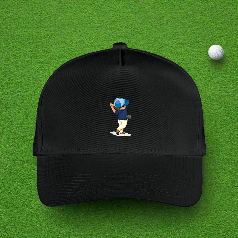 SIE CAPS Jr GOLFER Kid's Snapback Baseball Cap - black