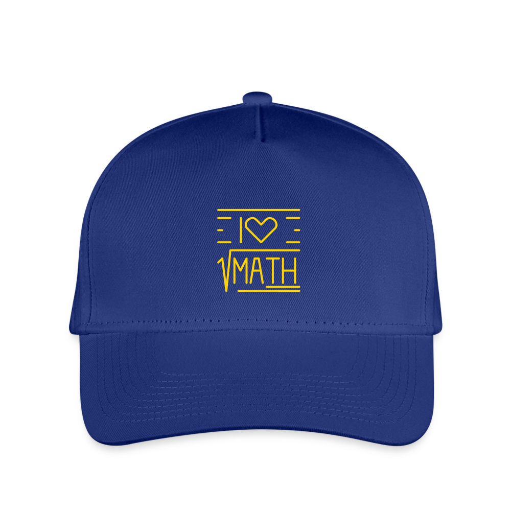 SIE CAPS "I LOVE MATH" Kid's Snapback Baseball Cap - royal blue